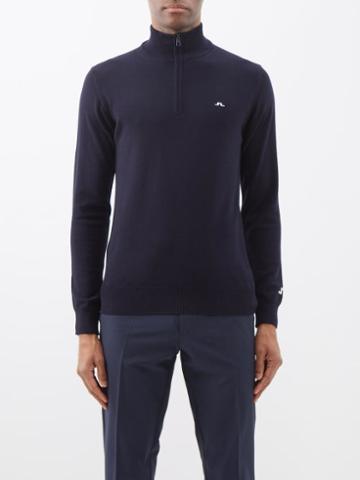 J.lindeberg - Kian Merino Golf Sweater - Mens - Navy