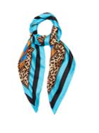 Diane Von Furstenberg Belmont Stripe-print Silk Scarf