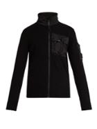 C.p. Company Zip-through Wool-blend Sweatshirt