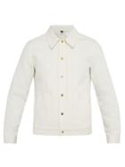 Matchesfashion.com Dunhill - Cotton Denim Jacket - Mens - White