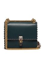 Matchesfashion.com Fendi - Kan I Small Leather Cross Body Bag - Womens - Dark Green