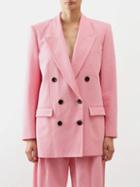 Isabel Marant - Nevim Double-breasted Crepe Jacket - Womens - Pink
