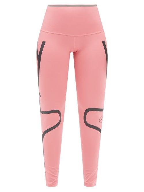 Adidas By Stella Mccartney - Truepace High-rise Jersey Leggings - Womens - Light Pink