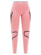 Adidas By Stella Mccartney - Truepace High-rise Jersey Leggings - Womens - Light Pink
