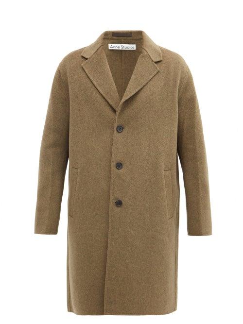 Matchesfashion.com Acne Studios - Dali Single-breasted Wool Coat - Mens - Grey