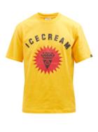 Icecream - Signet Logo-print Cotton-jersey T-shirt - Mens - Yellow