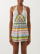 Missoni - Plunge-neck Striped Playsuit - Womens - Multi