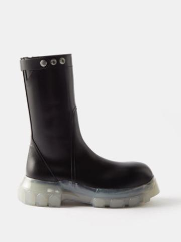 Rick Owens - Stivali Creeper Bozo Lug-sole Leather Boots - Mens - Black