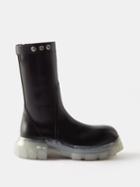 Rick Owens - Stivali Creeper Bozo Lug-sole Leather Boots - Mens - Black