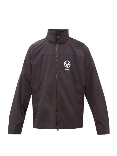 Matchesfashion.com Vetements - Anarchy Print Track Jacket - Mens - Black