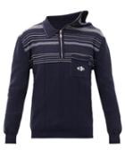 Matchesfashion.com Y/project - Asymmetric-collar Jersey Polo Shirt - Mens - Navy