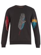 Paul Smith Feather-embroidered Cotton-jersey Sweatshirt