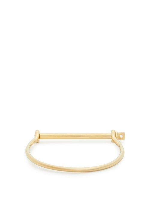 Matchesfashion.com Miansai - Thin Screw Bracelet - Mens - Gold