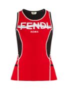 Fendi Contrast-panel Performance Tank Top