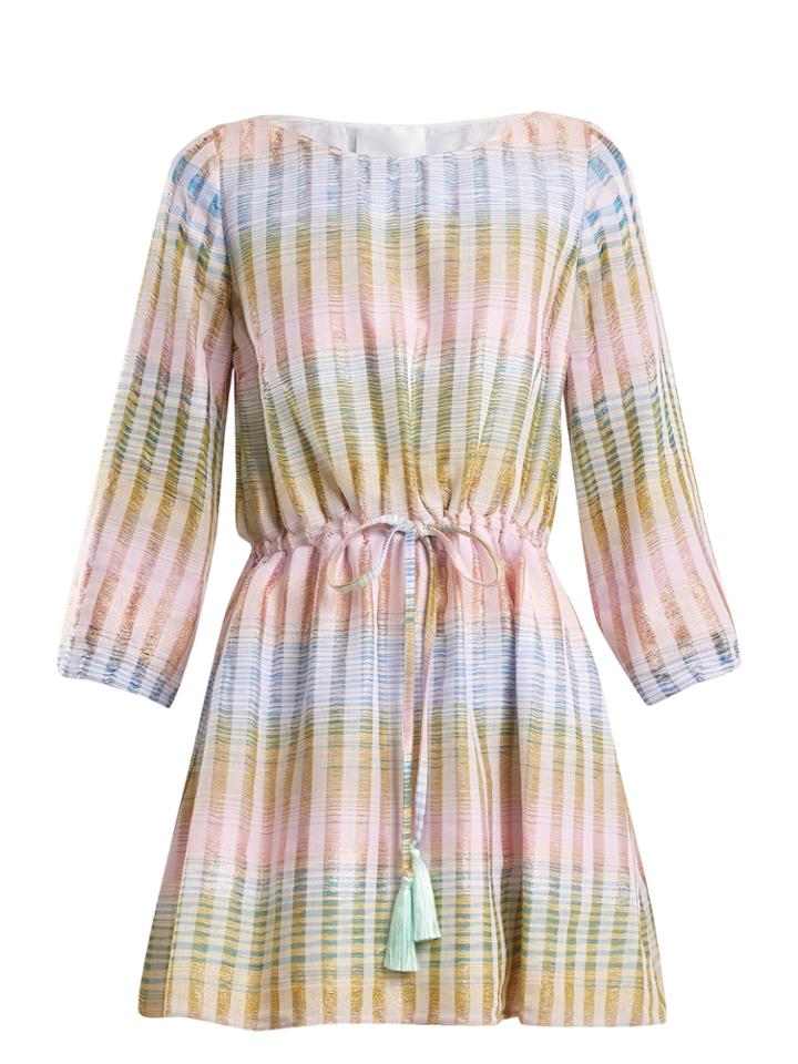 Athena Procopiou Cosmic Dancer Multi-thread Cotton-blend Dress