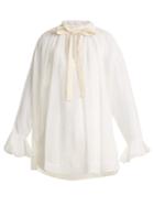 See By Chloé Tie-neck Voile Blouse