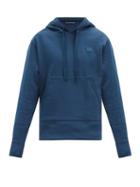 Matchesfashion.com Acne Studios - Ferris Face Cotton Hooded Sweatshirt - Mens - Navy