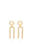 Matchesfashion.com Alta Ora - Small Arc Gold Vermeil Drop Earrings - Womens - Gold