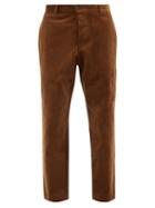 Oliver Spencer - Judo Cotton-corduroy Trousers - Mens - Brown