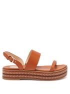 Matchesfashion.com Gabriela Hearst - Graham Leather Platform Sandals - Womens - Tan