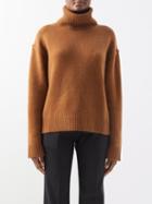 Allude - Roll-neck Wool-blend Sweater - Womens - Tobacco