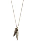 Mens Jewellery Isabel Marant - Feather Pendant Necklace - Mens - Silver