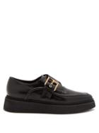 Matchesfashion.com No. 21 - Raised Sole Monk Strap Leather Shoes - Womens - Dark Red
