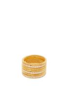 Matchesfashion.com Patcharavipa - Glove 18kt Gold And Diamond Pav Ring - Womens - Gold