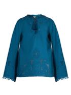 Talitha Sana Cut-out Cotton Tunic