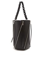 Matchesfashion.com Proenza Schouler - Hex Medium Leather Bucket Bag - Womens - Black