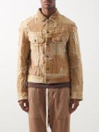Greg Lauren - Patchworked Canvas Trucker Jacket - Mens - Tan
