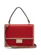 Matchesfashion.com Valentino - Rockstud No Limit Leather Cross Body Bag - Womens - Red