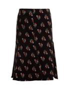 Sonia Rykiel Floral-print A-line Cotton-blend Midi Skirt