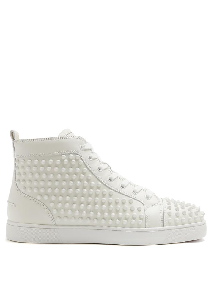 Christian Louboutin Yang Louis High-top Spike-embellished Trainers