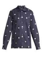 Matchesfashion.com A.p.c. - Sun Cotton Shirt - Womens - Navy White