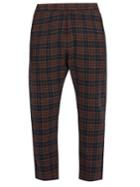 Barena Venezia Checked Dropped-crotch Cotton-blend Trousers