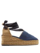 Castañer Campesina Suede Wedge Espadrilles