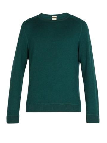 Matchesfashion.com Massimo Alba - Crew Neck Cashmere Knitted Sweater - Mens - Green