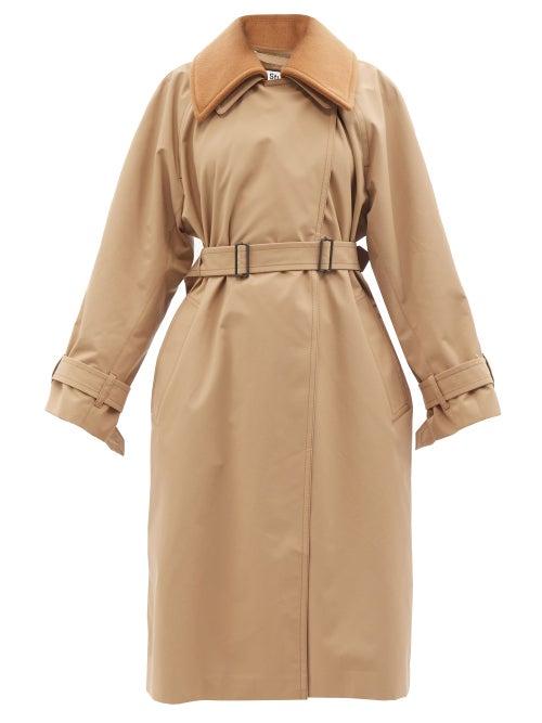 Acne Studios - Opa Detachable-collar Trench Coat - Womens - Camel