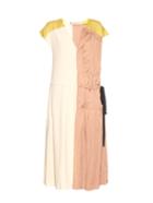 Marni Bi-colour Crepe And Satin Dress