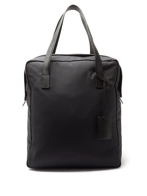 The Row - Leather-trimmed Nylon Tote Bag - Mens - Black