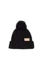 Matchesfashion.com Gucci - Logo-tag Wool Bobble Hat - Womens - Black