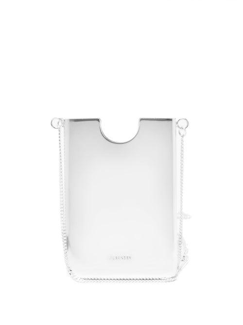 Matchesfashion.com Jil Sander - Logo-engraved Cardholder Necklace - Womens - Silver