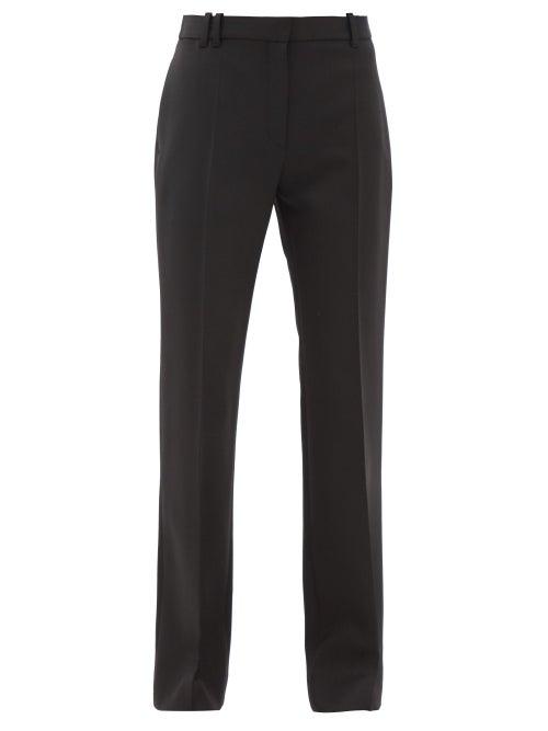 The Row - Pietro Wool-blend Twill Wide-leg Trousers - Womens - Black