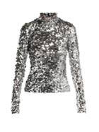 Mm6 Maison Margiela Sequinned Mesh Top