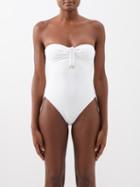 Melissa Odabash - St Kitts Bandeau Swimsuit - Womens - White