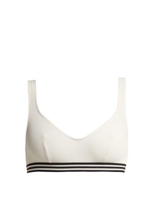Matchesfashion.com Solid & Striped - The Katie Bikini Top - Womens - Ivory