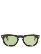 Matchesfashion.com Jacques Marie Mage - The Pepper Round Frame Acetate Sunglasses - Mens - Black