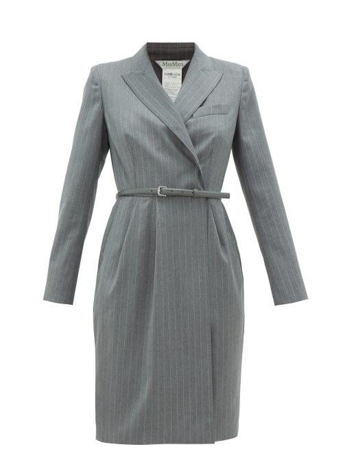 Matchesfashion.com Max Mara - Martin Dress - Womens - Grey White