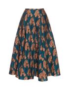 Emilia Wickstead Eleanor Fil Coup Midi Skirt